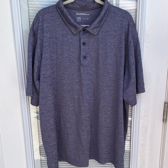 Reebok | Shirts | Reebok Big Tall Mens Short Sleeve Blue Polo Golf